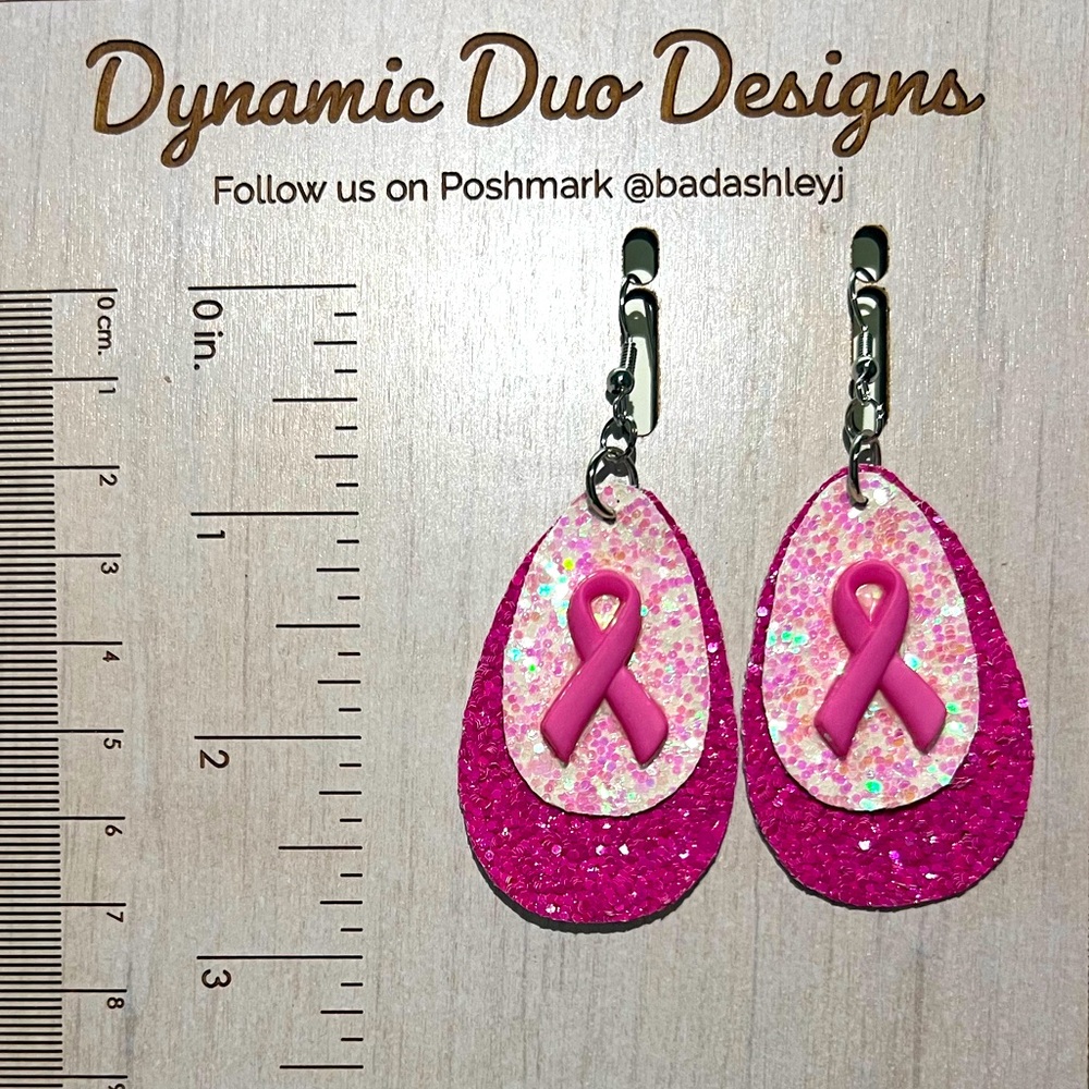 Breast Cancer Awareness earrings